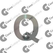 ONIX LETRA Q MACIZA 115MM TERMINACION ACERO