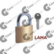 CANDADO LAMA BRONCE DOBLE TRABA 25 MM