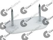 PATIN PVC BLANCO CLAVO DOBLE 45X15 MM F-115