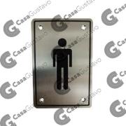 CARTEL RECTANGULAR HOMBRE AC.INOX 9041966