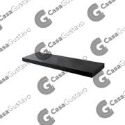 ESTANTE FLOTANTE C/SOPORTE INV. 60X25CM NEGRO