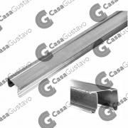 RIEL SUPERIOR PUERTA COLGANTE JJ ALUMINIO  X2MT