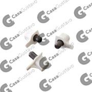 SOPORTE PARA ESTANTE C/INSERTO 5 MM BLANCO (1049)