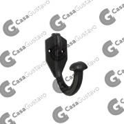 PERCHA RUSTICA SIMPLE NEGRA TEXTURADA (815)