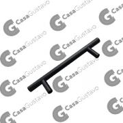 TIRADOR BARRAL 96MM (10MM) AC.INOX NEGRA
