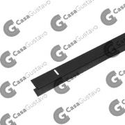 ZOCALO DE ALUMINIO PARA PUERTA NEGRO 90CM 630-6090