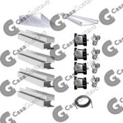KIT PLACARD 3MTS HB ALUMINIO ANONIZADO (2 HOJAS)
